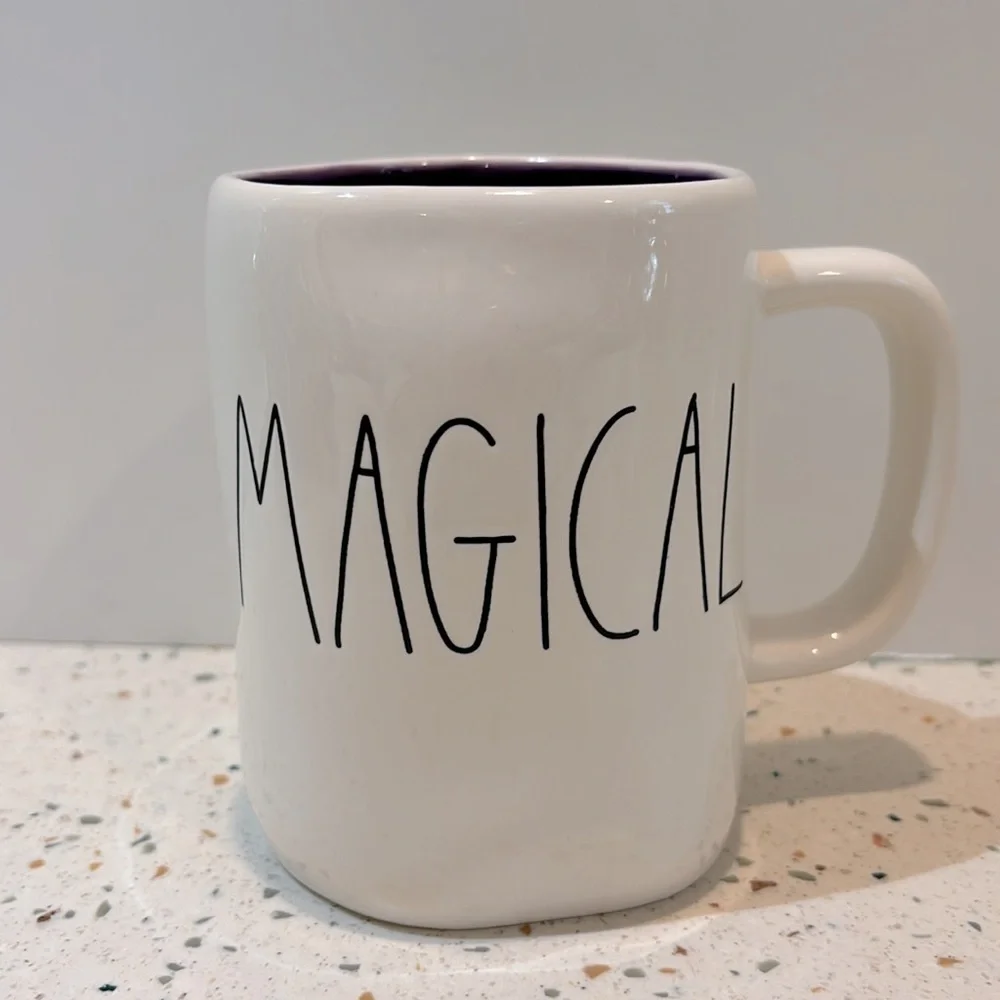 Rae Dunn Halloween‎ MAGICAL Mug White & Purple